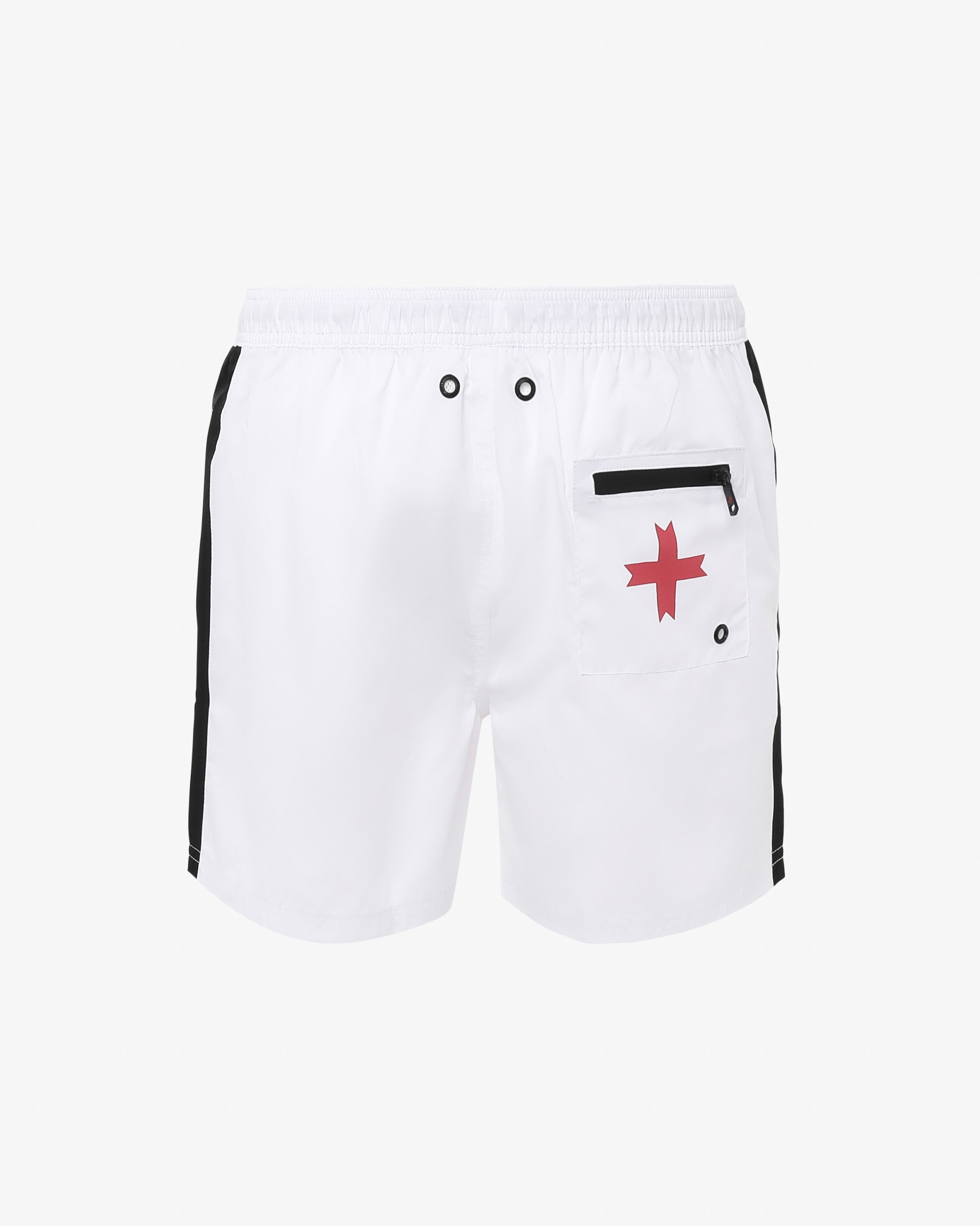 Swim shorts with micrologo on the back pocket 