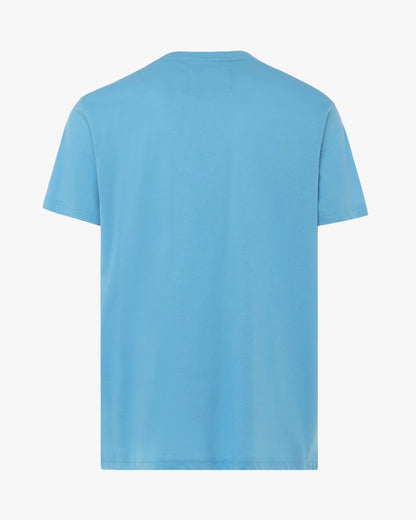 T-shirt with ribbed collar