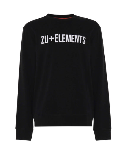 Crew-neck sweatshirt with print on the front