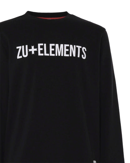 Crew-neck sweatshirt with print on the front