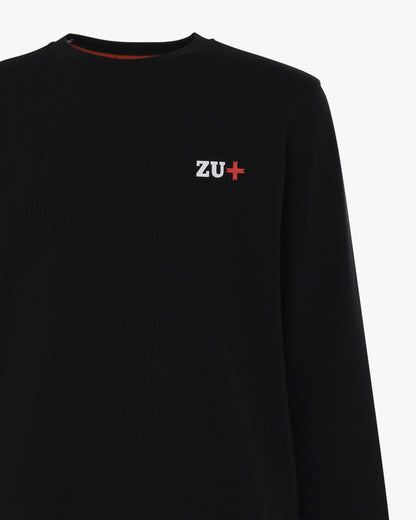 Crew-neck sweatshirt with logo and print 