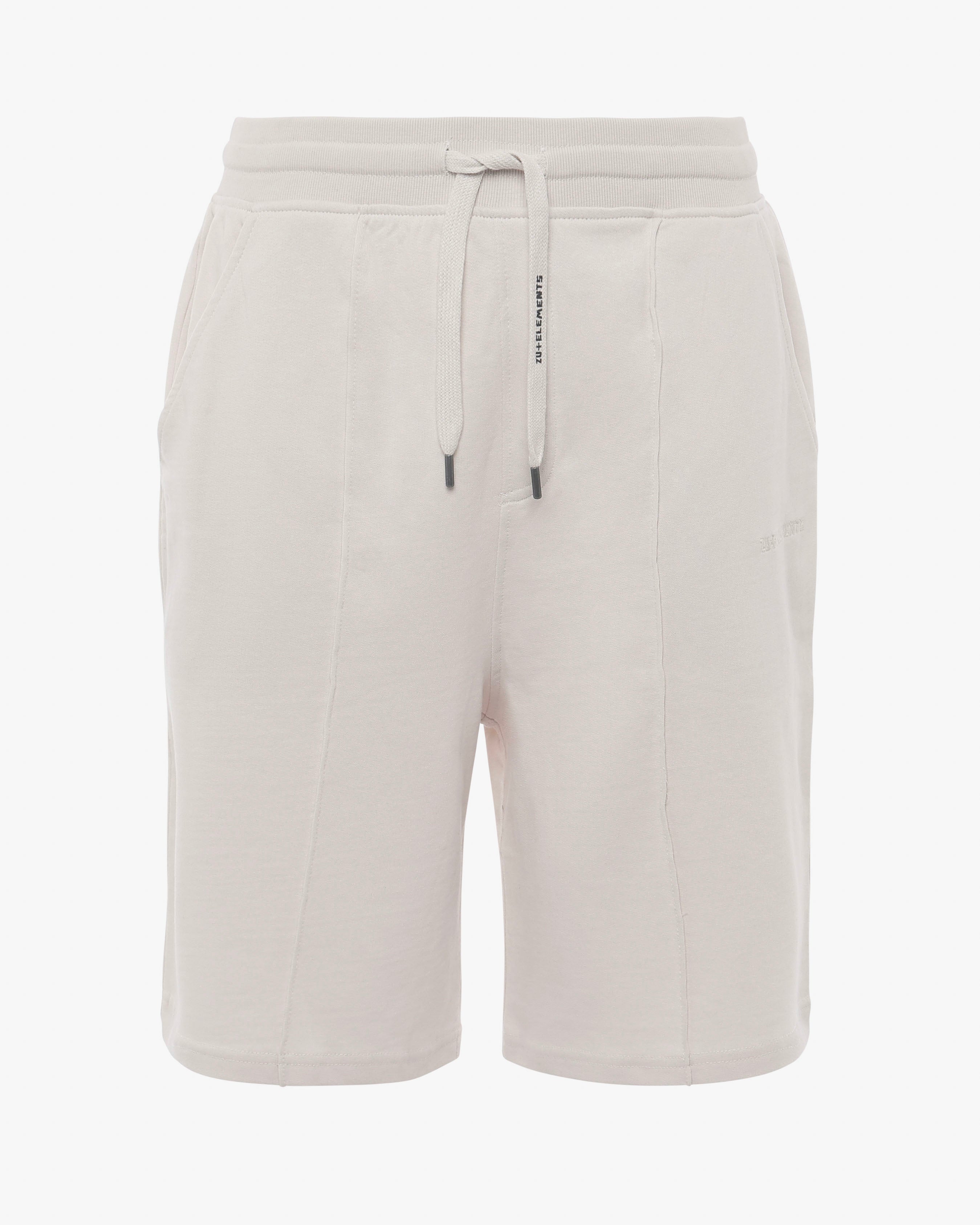 Relaxed fleece Bermuda shorts with embroidery 