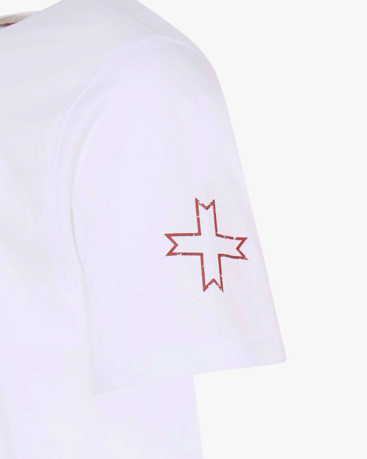 T-shirt with print and logo on the sleeve 