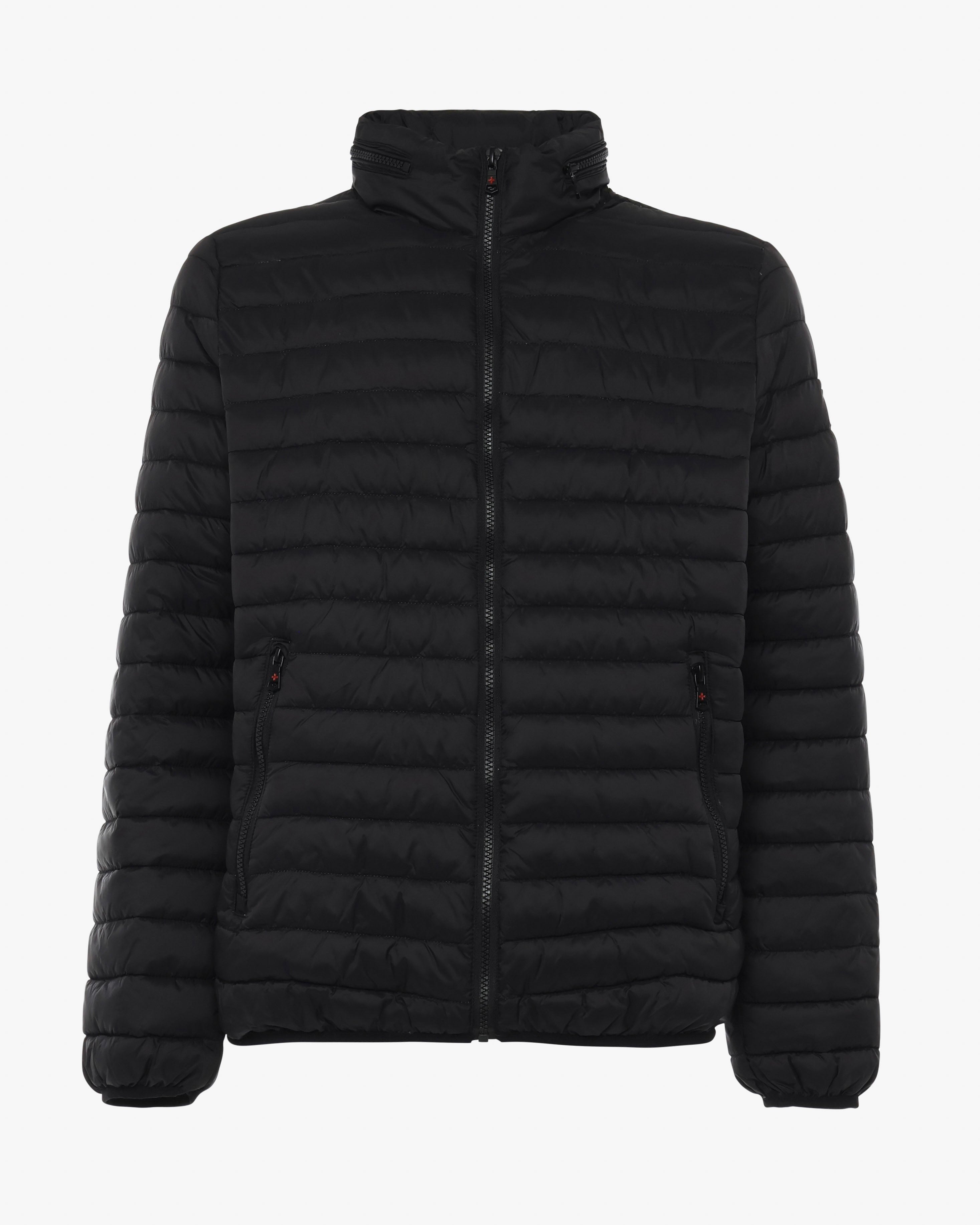 Quilted jacket with removable hood 