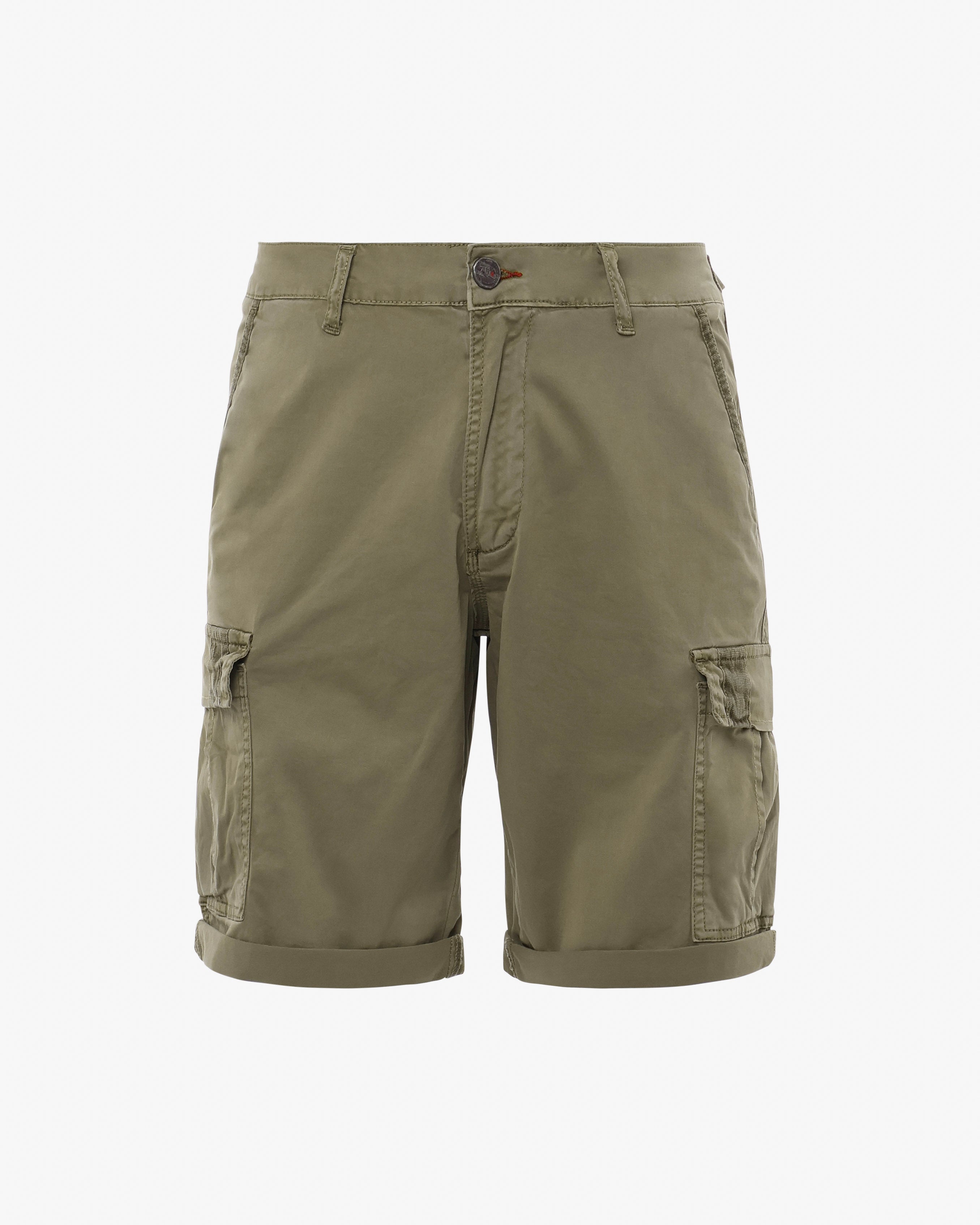 Gabardine cargo shorts 