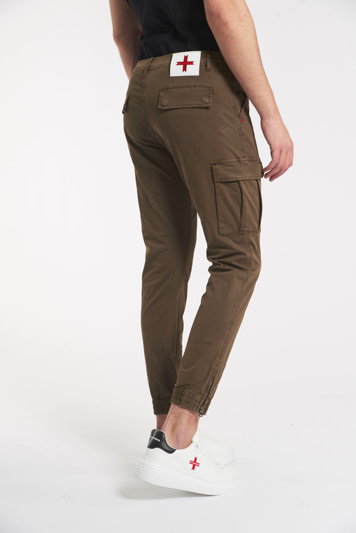 Cargo trousers with zip at the bottom 