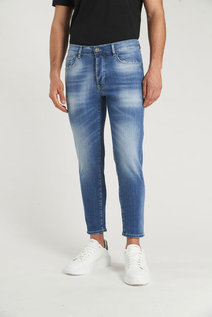Cropped fit ankle jeans 