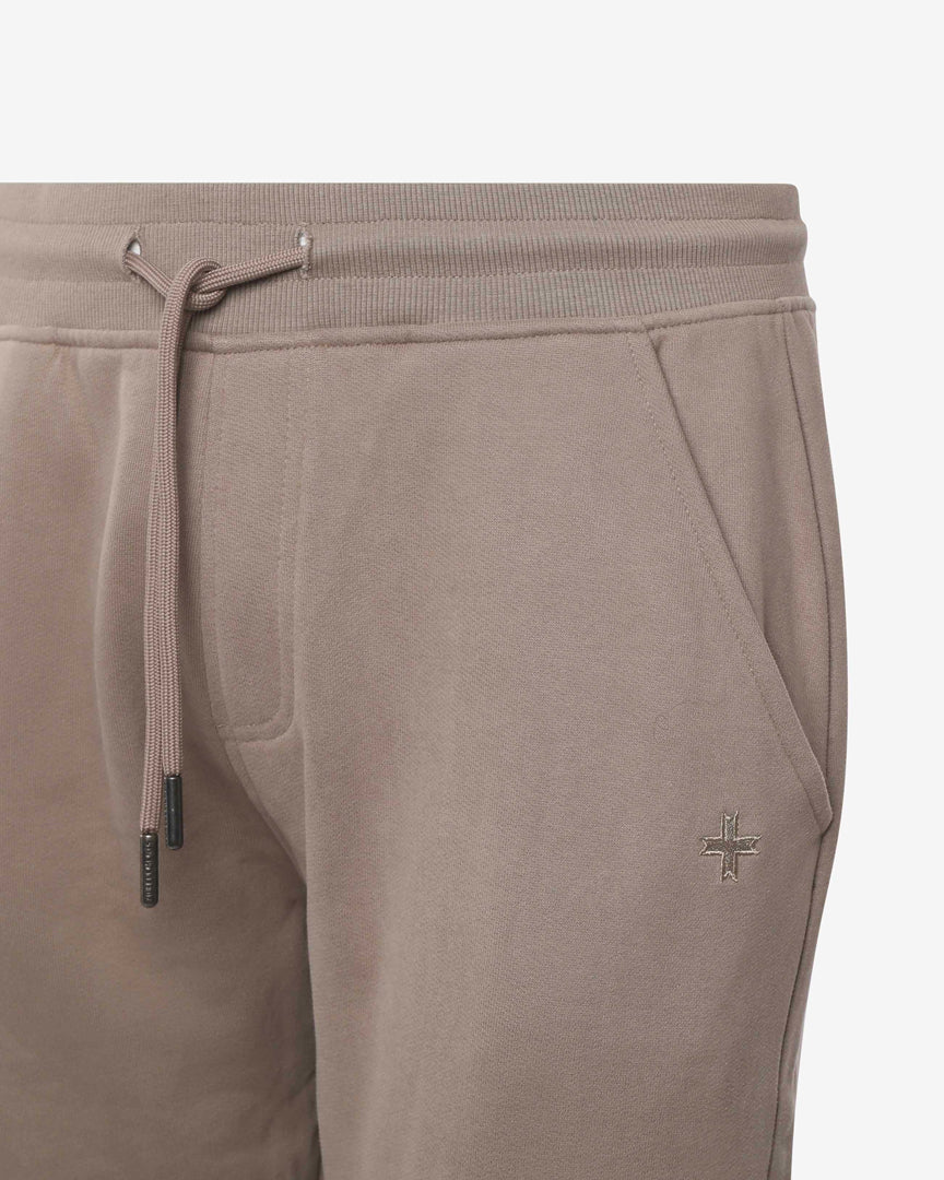 Sweatpants with embroidered micrologo