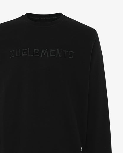 Zu embroidered crewneck sweatshirt