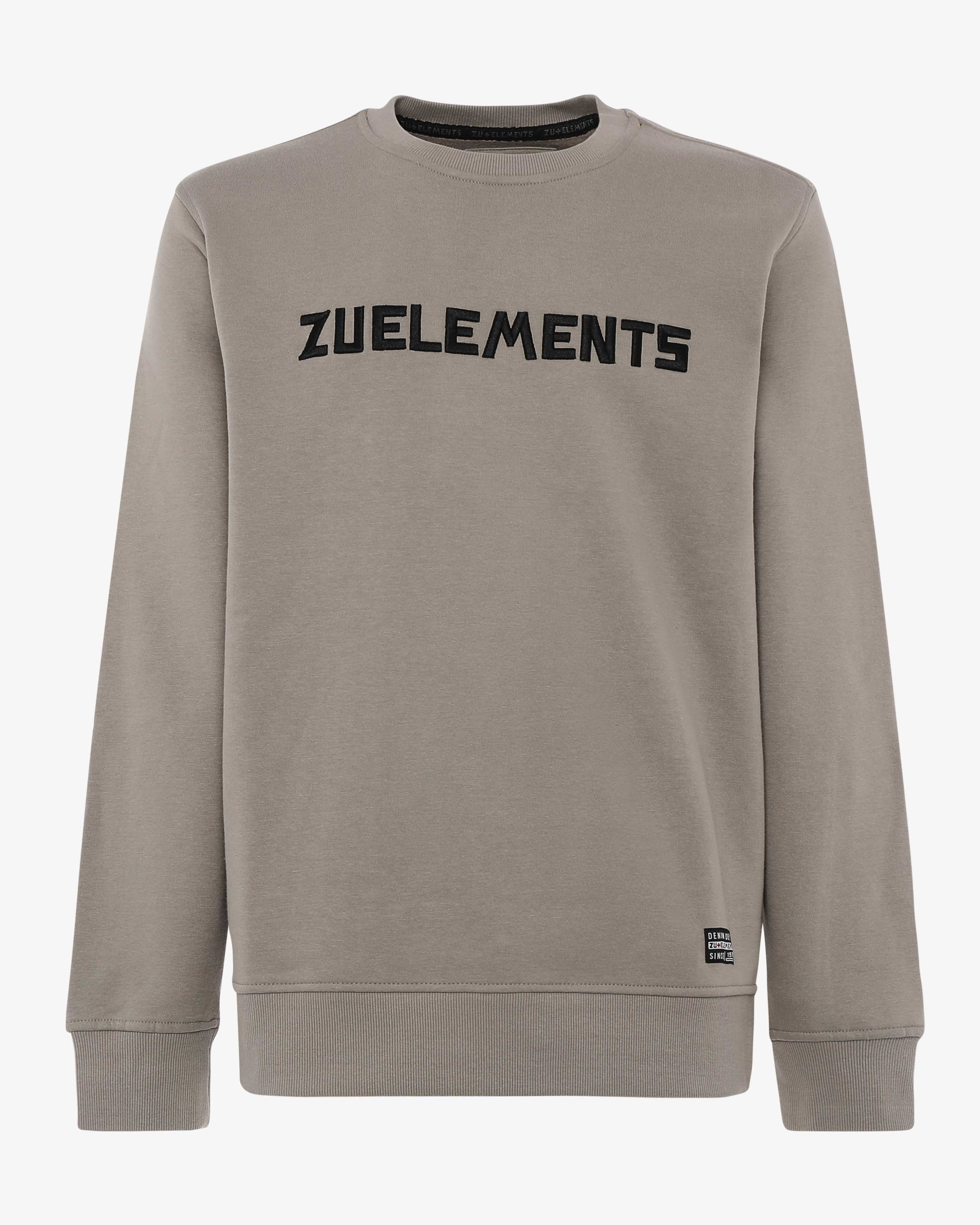 Zu embroidered crewneck sweatshirt