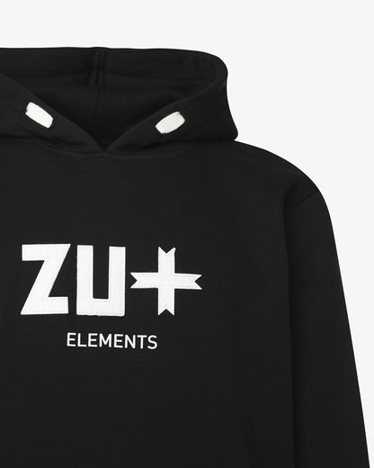 Hoodie with embroidered macrologo