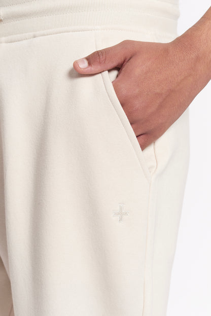 Sweatpants with embroidered micrologo